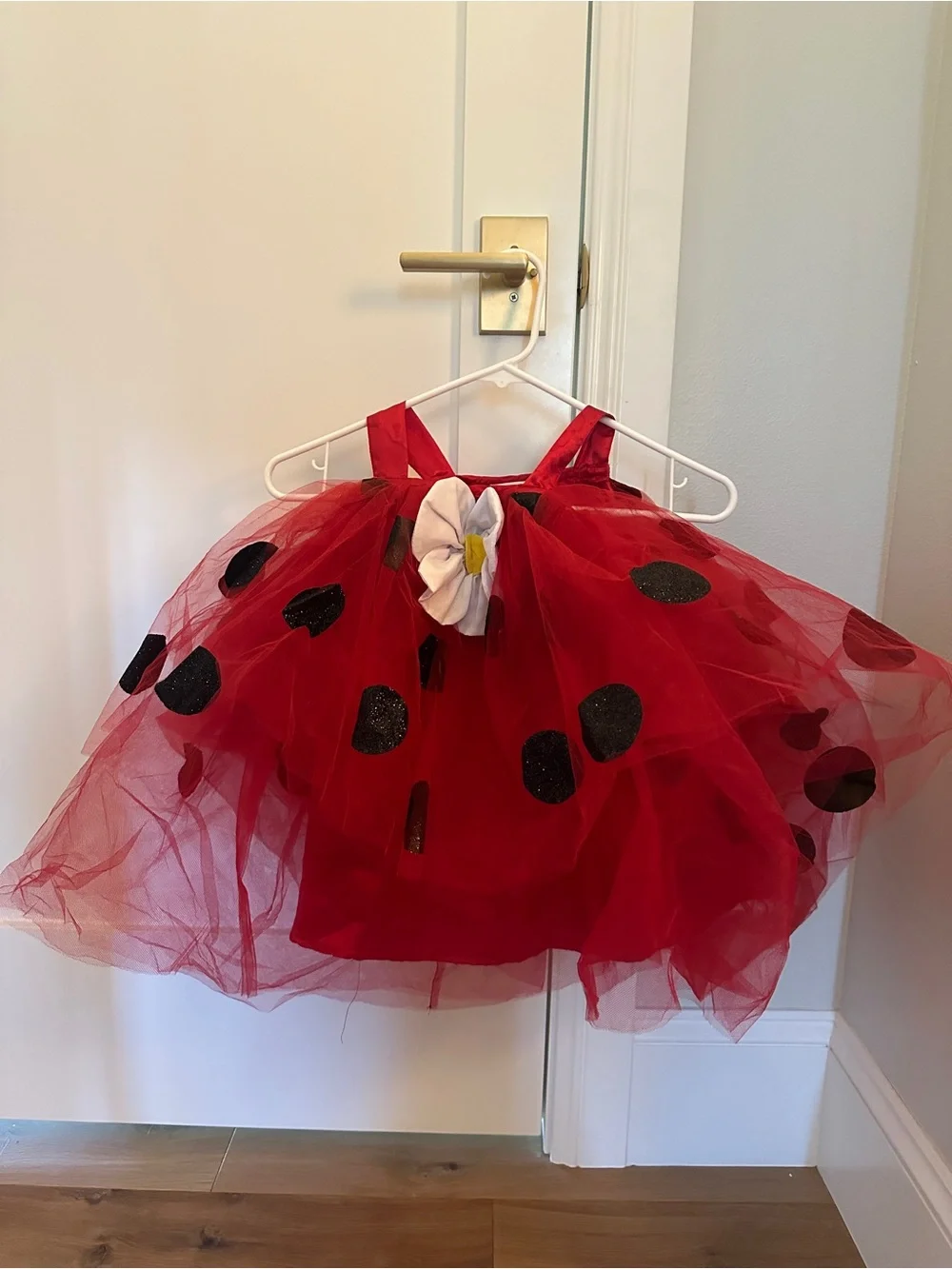 Pottery Barn Ladybug Red Tutu Tulle Costume Dress 12-24 mos baby toddler